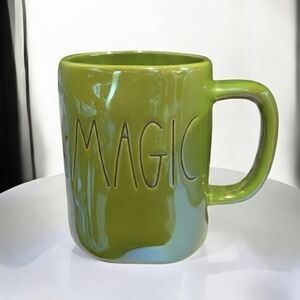 NEW Rae Dunn Iridescent Lime MAGIC Mug with High Gloss Finish